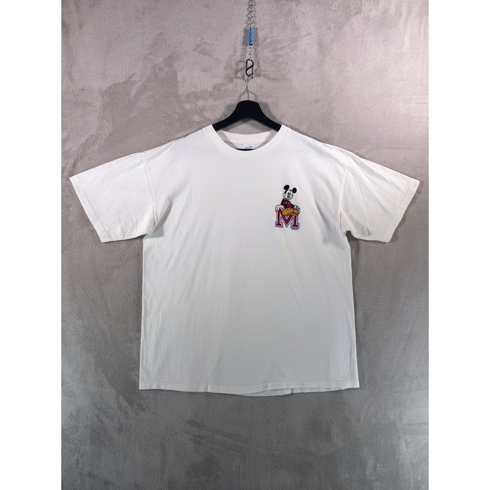 Vintage Mickey Mouse T Shirt Mens Size XL White Disney Graphic Retro 90s